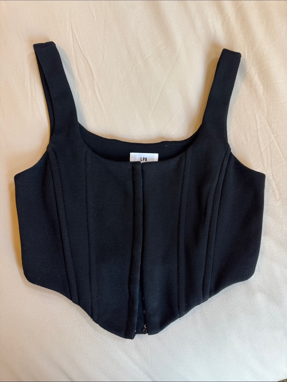 LPA Mika Corset Top in Black